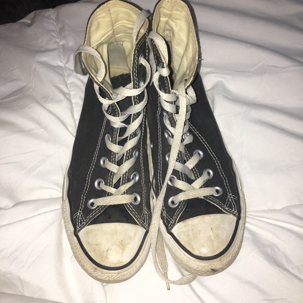 black high top converse